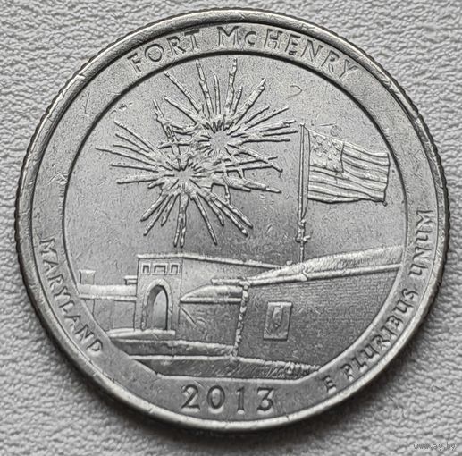 США 25 центов (квотер) 2013 P Fort McHenry Maryland