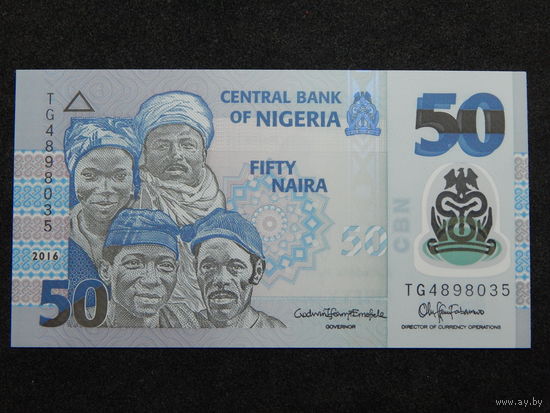 Нигерия 50 найра 2016г.UNC