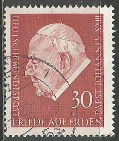 ФРГ. Папа Римский Иоанн XXIII. 1969г. Mi#609.