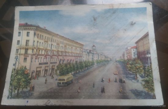 1954 год Минск Проспект Сталина