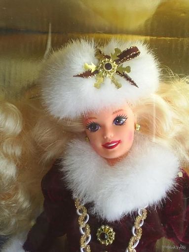 Кукла Барби_Barbie Happy Holidays + ornament_1995_год_Коллекц ионный выпуск_Серия Happy Holidays _НОВАЯ_В упаковке!
