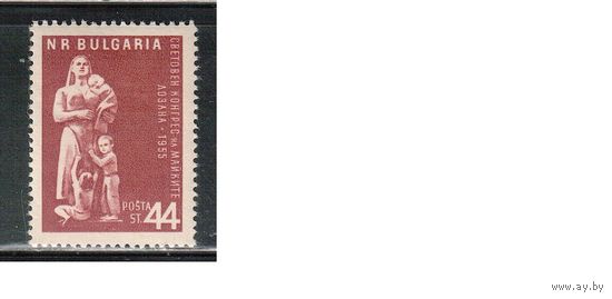 Болгария-1955, (Мих.960) , **  , Мать и дитя (одиночка)