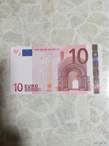 10 евро 2002 год
