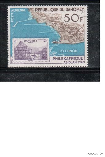 Дагомея-1969,(Мих.374)  гаш.  , Филвыставка (одиночка)