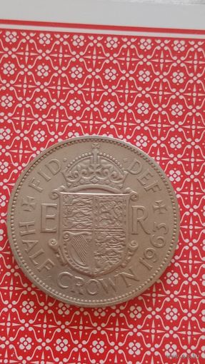 Великобритания 1/2, пол кроны 1963