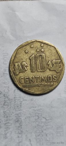 Перу 10 сентимос 1994