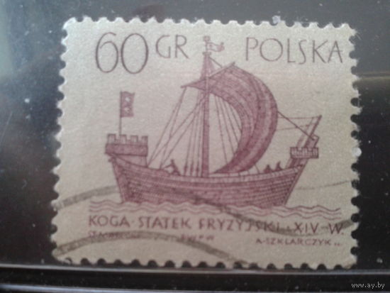 Польша 1963 Стандарт Парусник