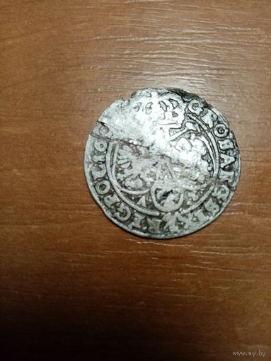 Монета 6 грошей литва польша