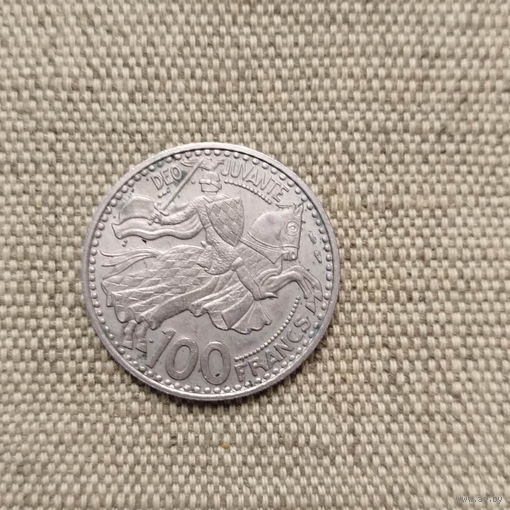 Монако 100 франков 1950