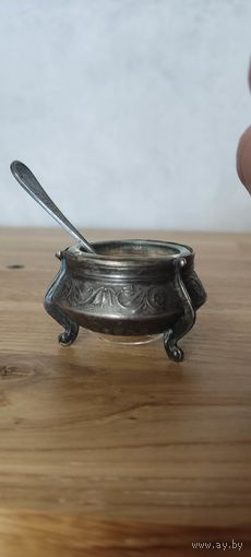 Солонка ссср. Мельхиор.