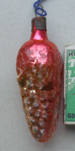 Ёлочная игрушка. Шишка. Е-39.