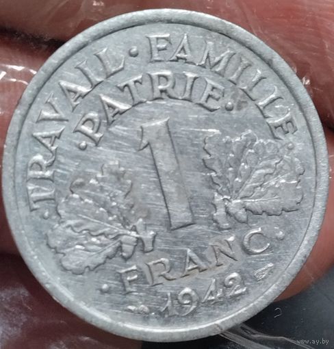Франция. 1 франк 1942. Под Германией
