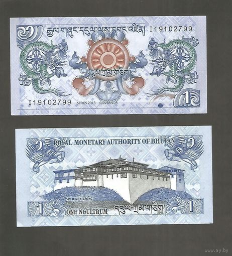 Банкнота 1 ngultrum Bhutan (UNC)