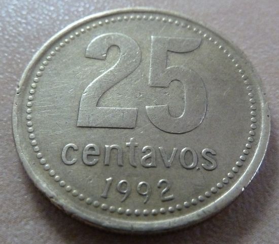 25 сентавос 1992 Аргентина