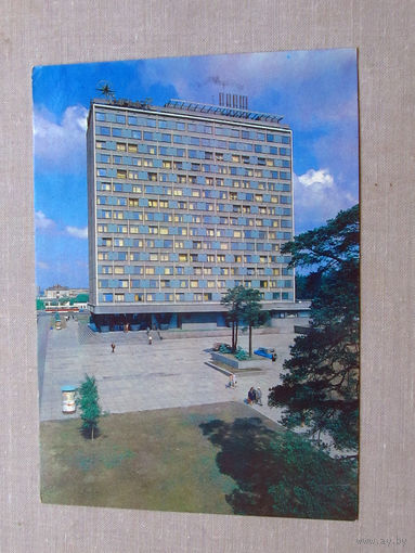 С018-5687 Открытка Минск Гостиница Турист Фото Захарченко 1980 Подписана