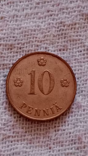 Финляндия 10 пенни 1938