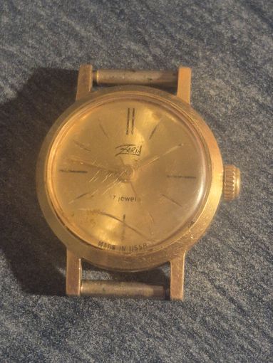 Часы заря. Позолота. Au