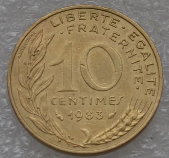 Франция, 10 сантимов 1983 г.