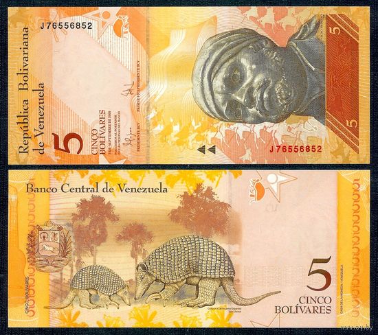 Венесуэла 5 боливар 2009 год, UNC