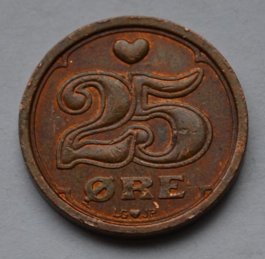 Дания 25 эре, 1990 г.