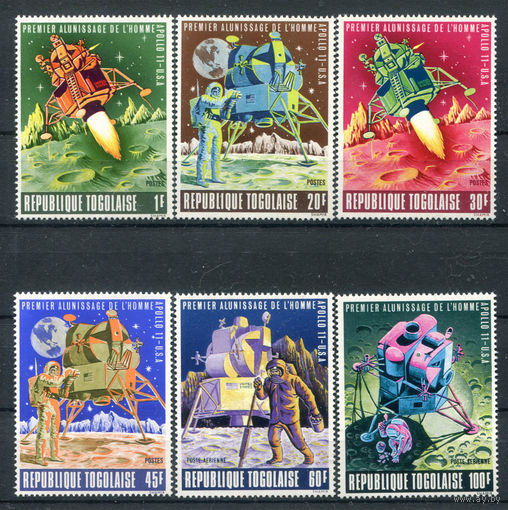 Того - 1969г. - Космос. Аполлон 11 - полная серия, MNH [Mi 703-708] - 6 марок