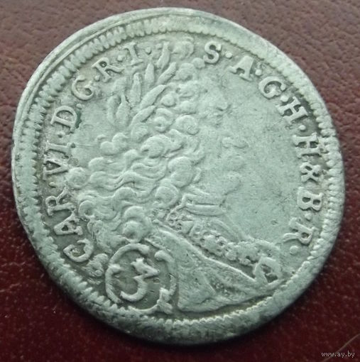 Австрия. 3 крейцера 1712