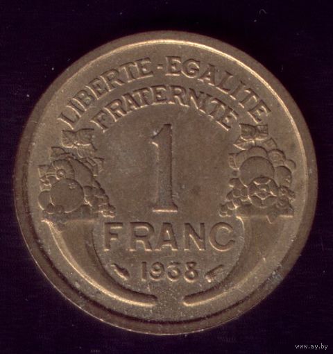 1 Франк 1938 год Франция