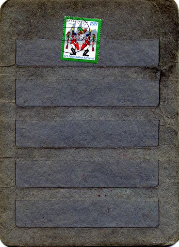 ГЕРМАНИЯ, 1997, ИСКУССТВО, КАРНАВАЛ,   1м   гашеная