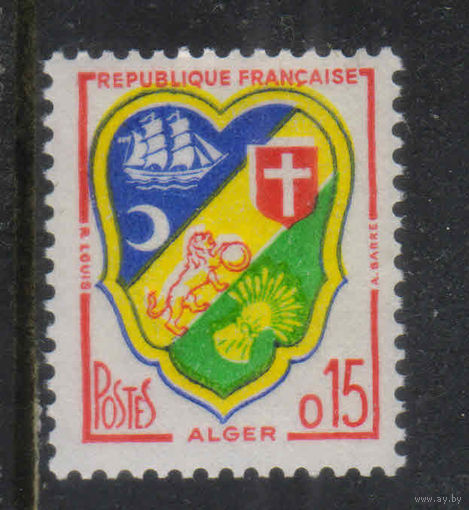 Франция 1960 Гербы городов Алжир #1276**