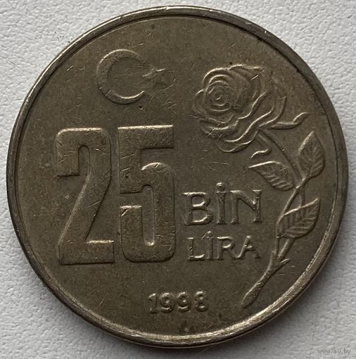 Турция 25000 лир 1998 г.