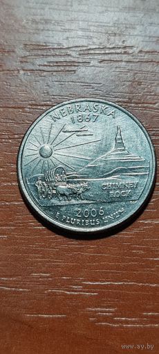 США Штаты и территории 25 центов (квотер) небраска 2006