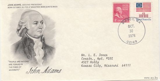 КПД США /Президент JOHN ADAMS/0 1976г