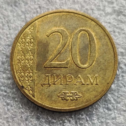 Таджикистан 20 дирамов 2015 г.