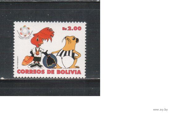 Боливия-1992 (Мих.1176) , ** ,    Спорт, (одиночка)