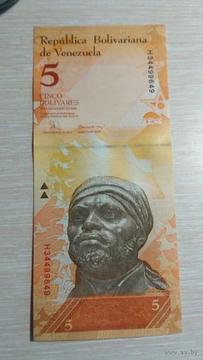 5 Боливар 2008 Венесуэла