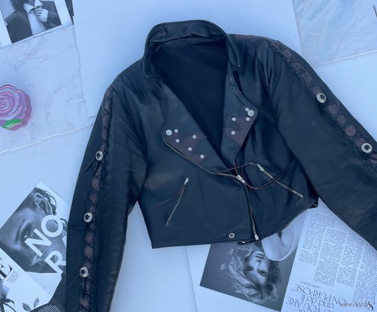 Винтажная Кожаная куртка винтаж