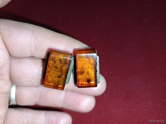 С рубля без мц. запонки крупные. 4КМ рЗвезда875пр. 2.5х1.8см.-вставка