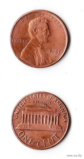 1 цент США 1983 года
