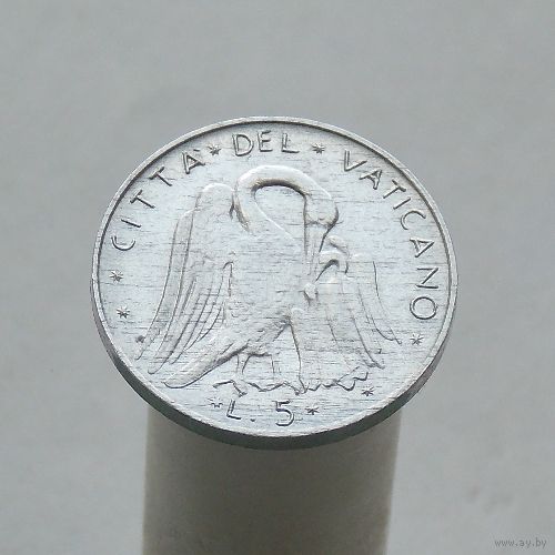 Ватикан 5 лир 1973