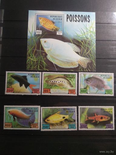 Бенин 1999 г. Рфбы. Морская фауна.