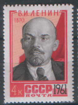 Заг. 2477. 1961. В.И. Ленин. Портрет по фото. ЧиСт.
