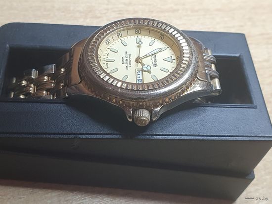 Часы позолоченные Луч Амфибия с коробкой и документами