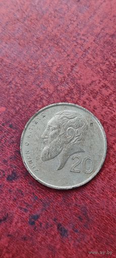 Кипр 20 цент 1993