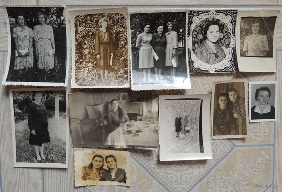Фото "Женские образы",Полесье,1950-1960- е гг., 11 шт.