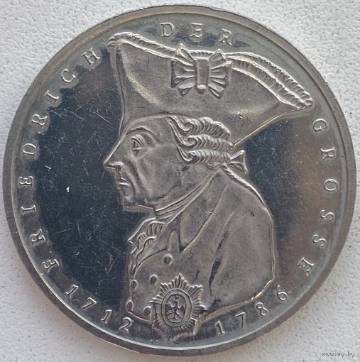 Германия 5 марок 1986 г. 200 лет со дня смерти Фридриха II Великого