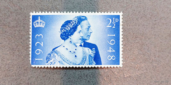 Великобритания 1948. Король Георг VI и Елизавета II