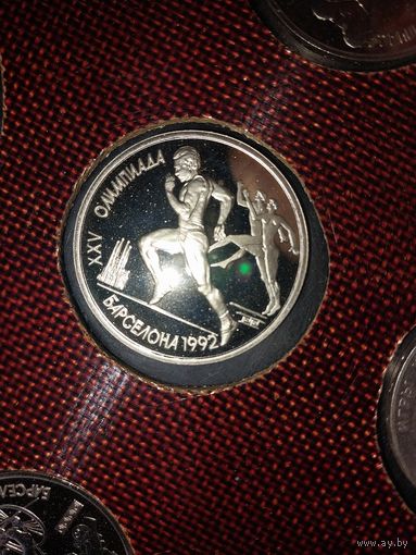 Олимпиада Барселона 1992, 6 монет по 1 руб. ПРУФ