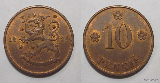 10 пенни 1924 aUNC