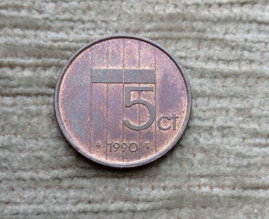 Werty71 Нидерланды 5 центов 1990
