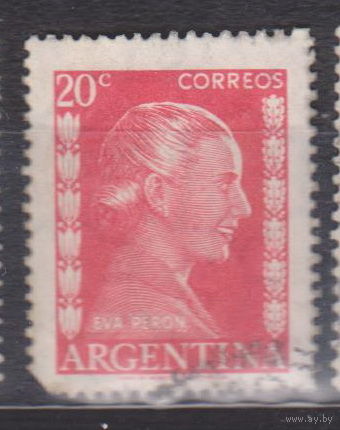 Ева Перон Известные личности ЛюдиАргентина 1952 год Лот 11